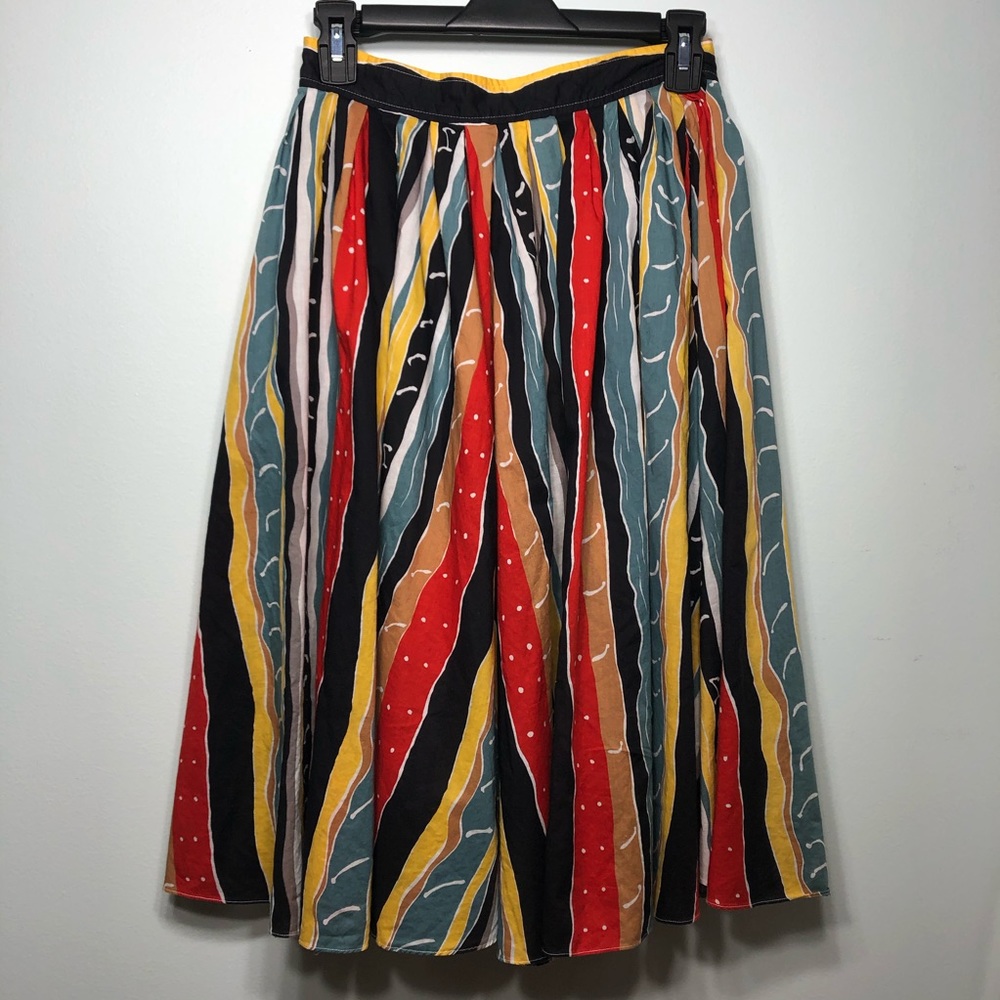 Vintage Fenn Wright Manson A-line colorful skirt